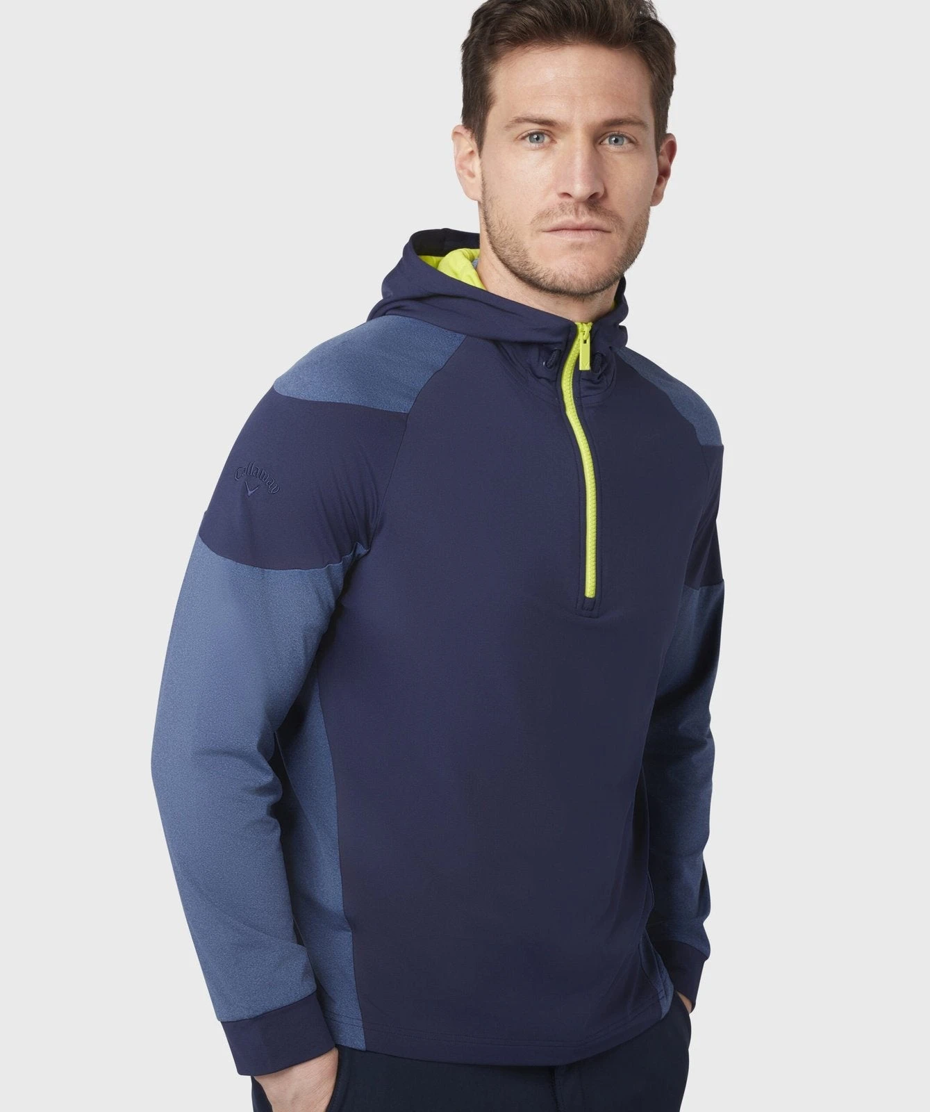 Callaway Mixed Media 1/4-Zip Golf Hoodie CGKFC056 - Image 3