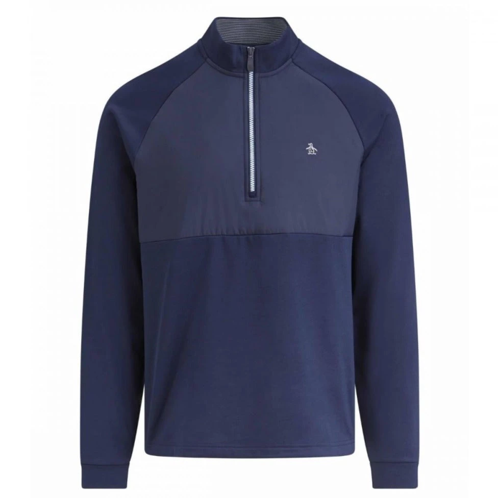 Original Penguin Mixed Media 1/4-Zip Golf Top OGKSB053GG